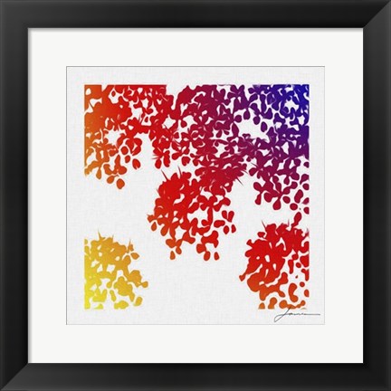 Framed Floral Brights IV Print