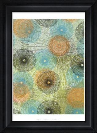 Framed Scribble Graph II Print