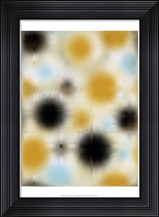 Framed Pixilated Burst I Print