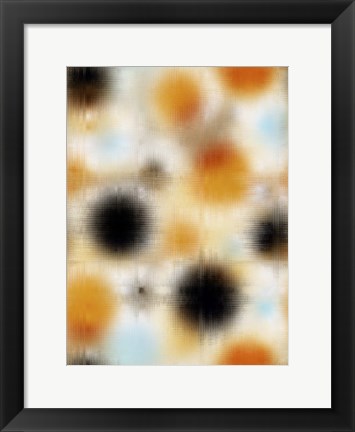 Framed Pixilated Burst II Print