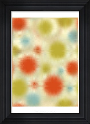 Framed Pixilated Burst III Print