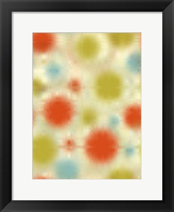 Framed Pixilated Burst III Print