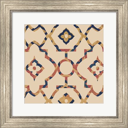 Framed Morocco Tile II Print