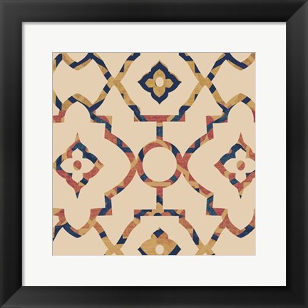 Framed Morocco Tile II Print