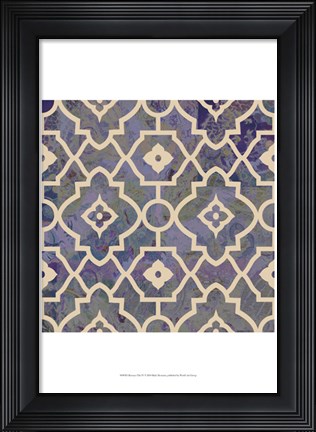Framed Morocco Tile IV Print