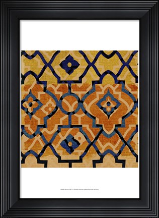 Framed Morocco Tile V Print