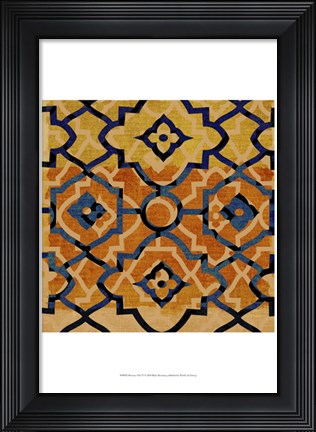 Framed Morocco Tile VI Print