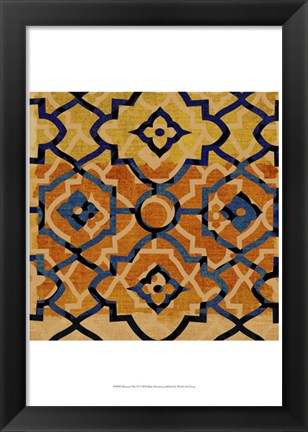 Framed Morocco Tile VI Print