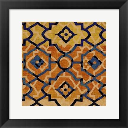 Framed Morocco Tile VI Print