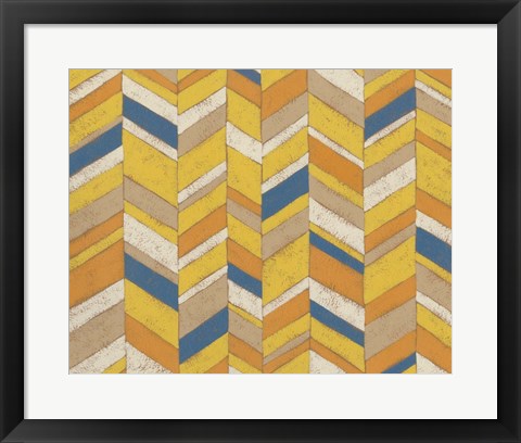 Framed Modern Chevron I Print