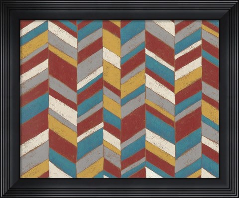 Framed Modern Chevron II Print
