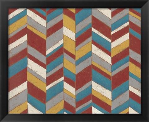 Framed Modern Chevron II Print