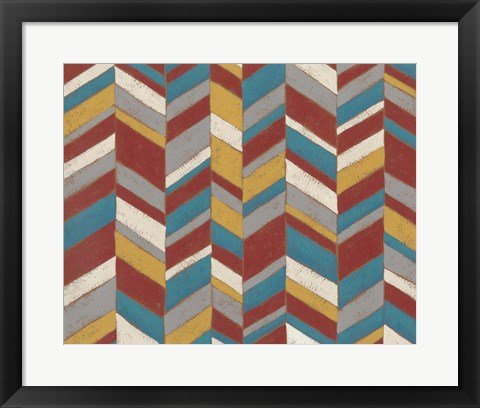 Framed Modern Chevron II Print