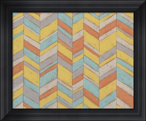Framed Modern Chevron III Print
