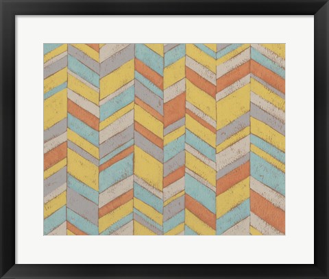 Framed Modern Chevron III Print