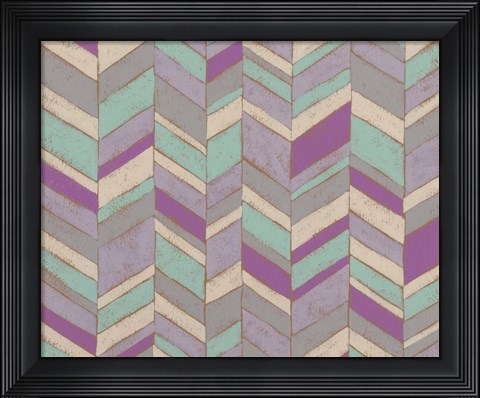 Framed Modern Chevron IV Print