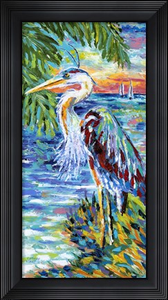 Framed Beach Comber II Print