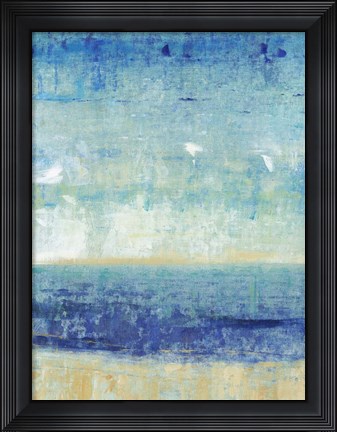 Framed Beach Horizon I Print