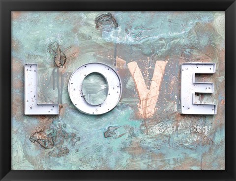 Framed Love Patina II Print