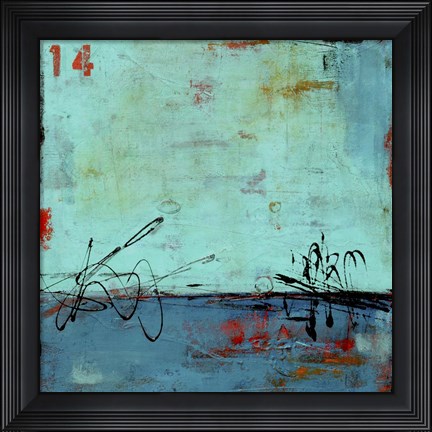 Framed Blue Bay Marina II Print