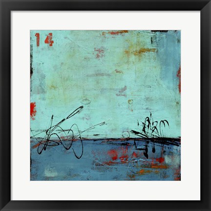 Framed Blue Bay Marina II Print