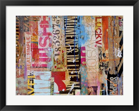 Framed Metro Mix 21 I Print