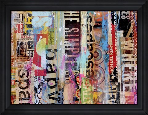 Framed Metro Mix 21 II Print