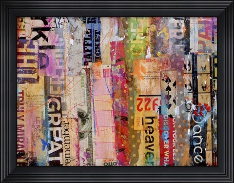 Framed Metro Mix 21 III Print