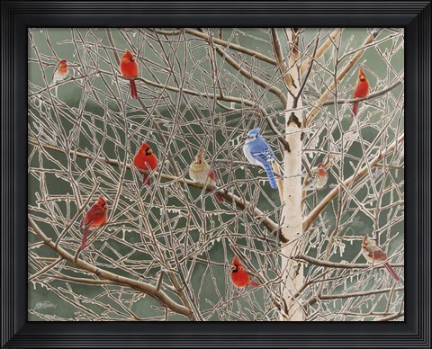 Framed Ornaments Print