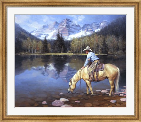 Framed Colorado Cowboy Print