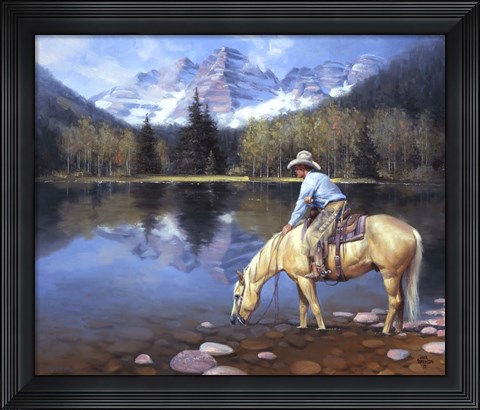 Framed Colorado Cowboy Print