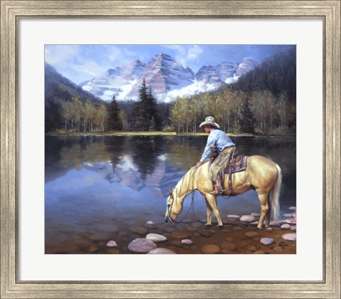 Framed Colorado Cowboy Print