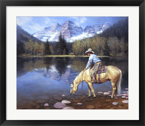 Framed Colorado Cowboy Print