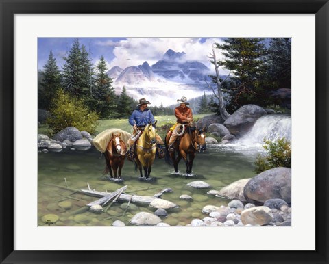 Framed Clear Water Crossing Print