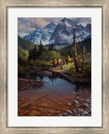 Framed Ridin&#39; the High Country Print