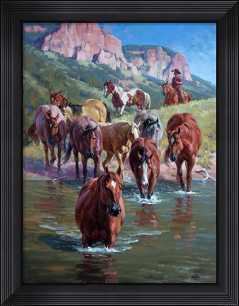 Framed Crossing Print