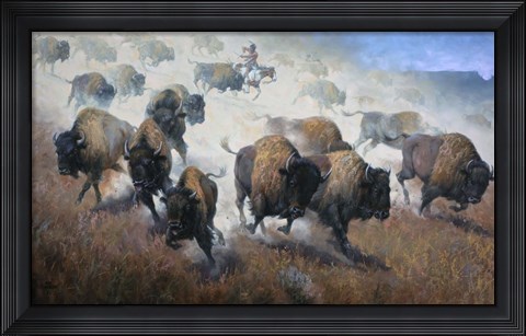 Framed Thunder in the Dust Print