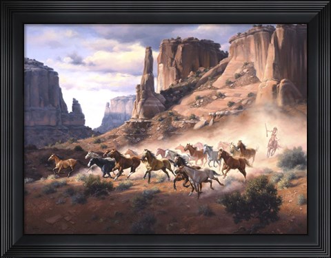 Framed Sandstone &amp; Stolen Horses Print
