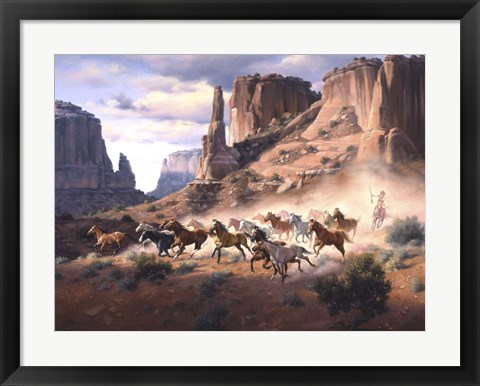 Framed Sandstone &amp; Stolen Horses Print