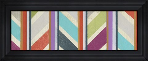 Framed Old Chevron II Print