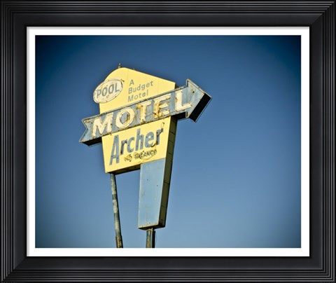 Framed Vintage Motel II Print