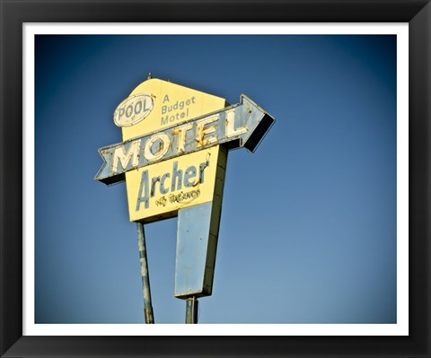 Framed Vintage Motel II Print