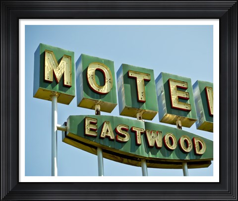 Framed Vintage Motel III Print