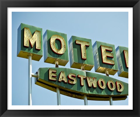 Framed Vintage Motel III Print