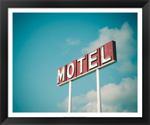 Framed Vintage Motel IV Print