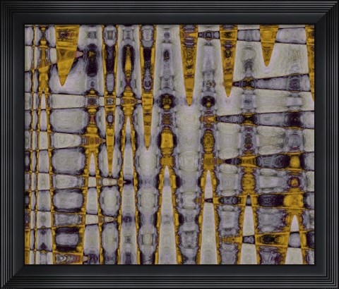 Framed Ochre &amp; Plum I Print
