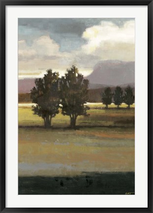 Framed Mountain Range I Print