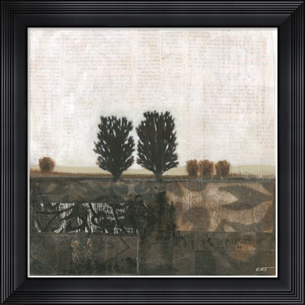 Framed Global Landscape I Print