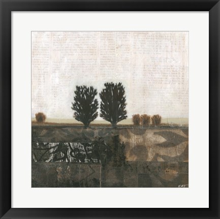 Framed Global Landscape I Print