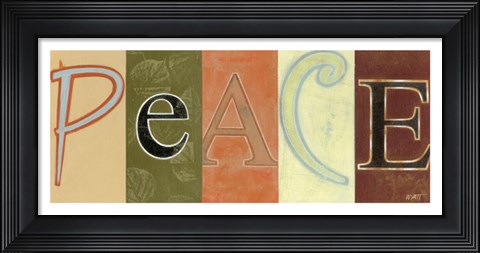 Framed Peace Panel Print